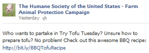 Try Tofu Tuesdays Sm