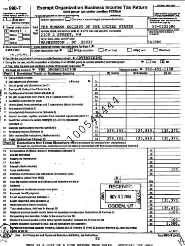 copy of tax return